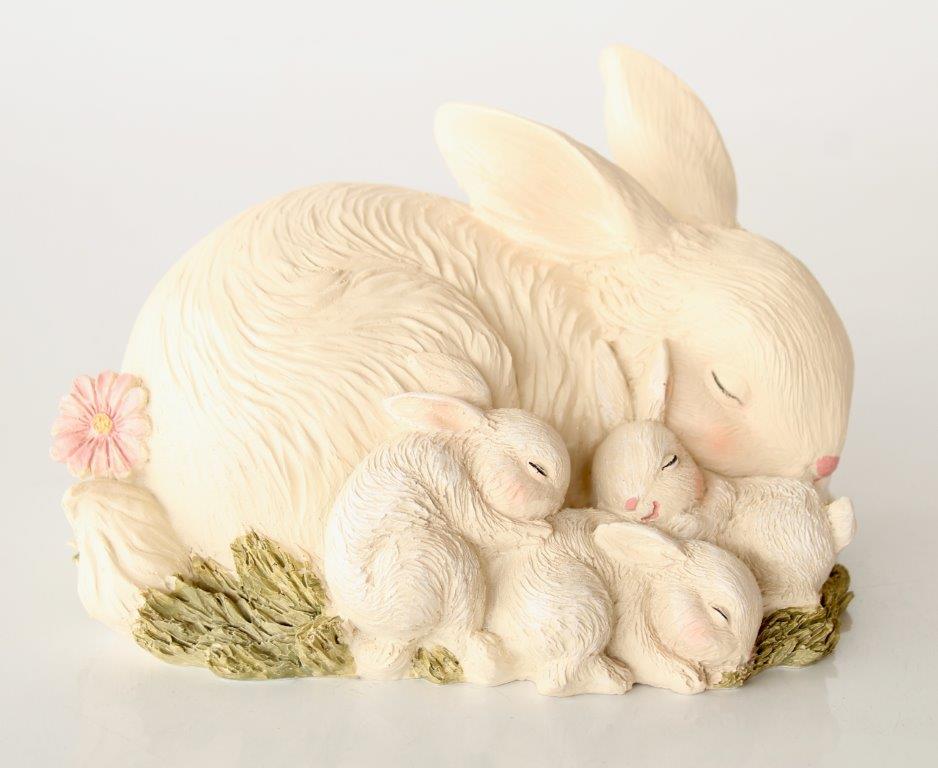 Mommy & Baby Bunnies Sleeping